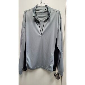 Ping long sleeve gray and black pullover men's golf shirt 1/4 Zip Up Size‎ Large